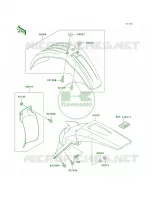 Fenders per Kawasaki KX250 2001