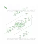 Front Hub per Kawasaki KX250 2001