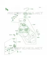 Fuel Tank per Kawasaki KX250 2001