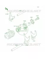Gear Change DrumShift Forks per Kawasaki KX250 2001