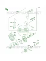Kickstarter Mechanism per Kawasaki KX250 2001
