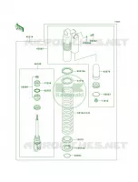 Shock Absorbers per Kawasaki KX250 2001