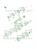 Transmission per Kawasaki KX250 2001