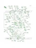 Crankcase per Kawasaki KX100 1999