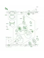 CrankshaftPistons per Kawasaki KX100 1999