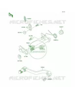 Gear Change Mechanism per Kawasaki KX100 1999