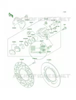 Rear Brake per Kawasaki KX100 1999