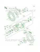 Rear Hub per Kawasaki KX100 1999