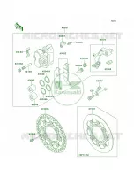 Front Brake per Kawasaki KX500 1998