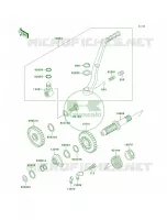 Kickstarter Mechanism per Kawasaki KX500 1998