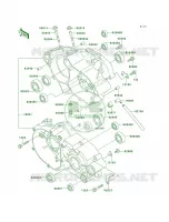 Crankcase per Kawasaki KX80 1998