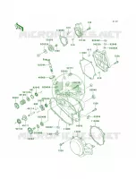 Engine Covers per Kawasaki KX80 1998