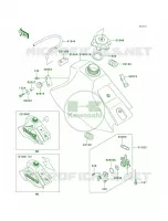 Fuel Tank per Kawasaki KX80 1998