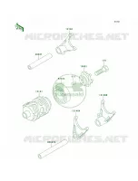 Gear Change DrumShift Forks per Kawasaki KX80 1998