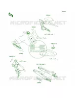 LabelsKX80 W3 per Kawasaki KX80 1998