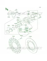 Rear Brake per Kawasaki KX80 1998