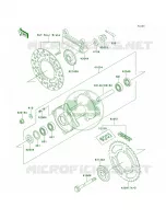 Rear Hub per Kawasaki KX80 1998