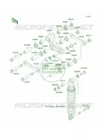 Rear Suspension per Kawasaki KX80 1998