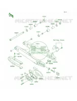 Swingarm per Kawasaki KX80 1998
