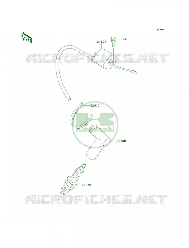 Ignition System Kawasaki MOTOS 80 1998 KX80  KX80-W1