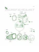 Air Cleaner per Kawasaki KX500 1997