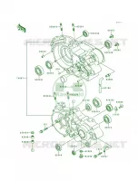 Crankcase per Kawasaki KX500 1997