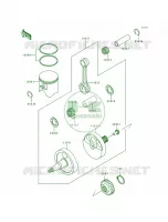 CrankshaftPistons per Kawasaki KX500 1997
