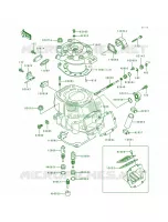 Cylinder HeadCylinder per Kawasaki KX500 1997