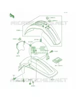 Fenders per Kawasaki KX500 1997