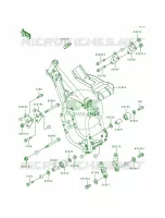 Frame Fittings per Kawasaki KX500 1997