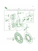 Front Brake per Kawasaki KX500 1997