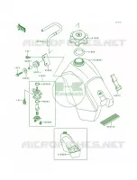 Fuel Tank per Kawasaki KX500 1997