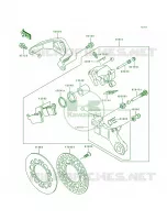 Rear Brake per Kawasaki KX500 1997