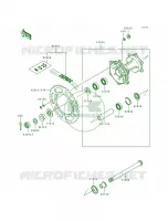 Rear Hub per Kawasaki KX500 1997