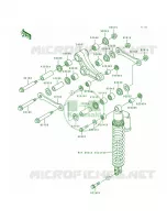 Rear Suspension per Kawasaki KX500 1997