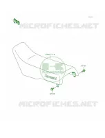 Seat per Kawasaki KX500 1997