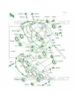 Crankcase per Kawasaki KX80 1997