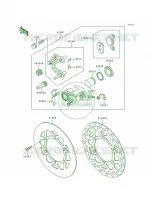 Front BrakeKX80 R6 per Kawasaki KX80 1997