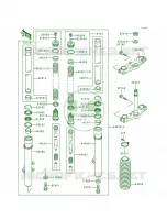 Front Fork per Kawasaki KX80 1997
