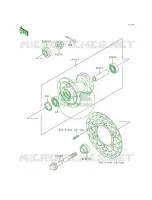 Front Hub per Kawasaki KX80 1997