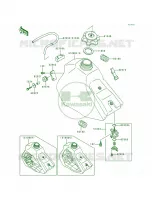 Fuel Tank per Kawasaki KX80 1997