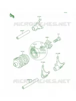 Gear Change DrumShift Forks per Kawasaki KX80 1997