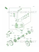 Kickstarter Mechanism per Kawasaki KX80 1997