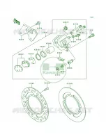 Rear Brake per Kawasaki KX80 1997