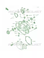 Engine Cover per Kawasaki KX80 1991