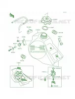 Fuel Tank per Kawasaki KX80 1991