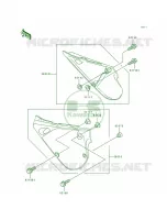 Side Cover per Kawasaki KX80 1991