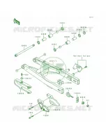 Swing Arm per Kawasaki KX80 1991