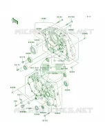 Crankcase per Kawasaki KLX140L 2008