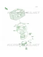 CylinderPistons per Kawasaki KLX140L 2008